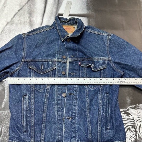 Levi’s 70506 VNTG 80s made in USA sz 38 paper tag trucker denim jacket - Picture 5 of 8